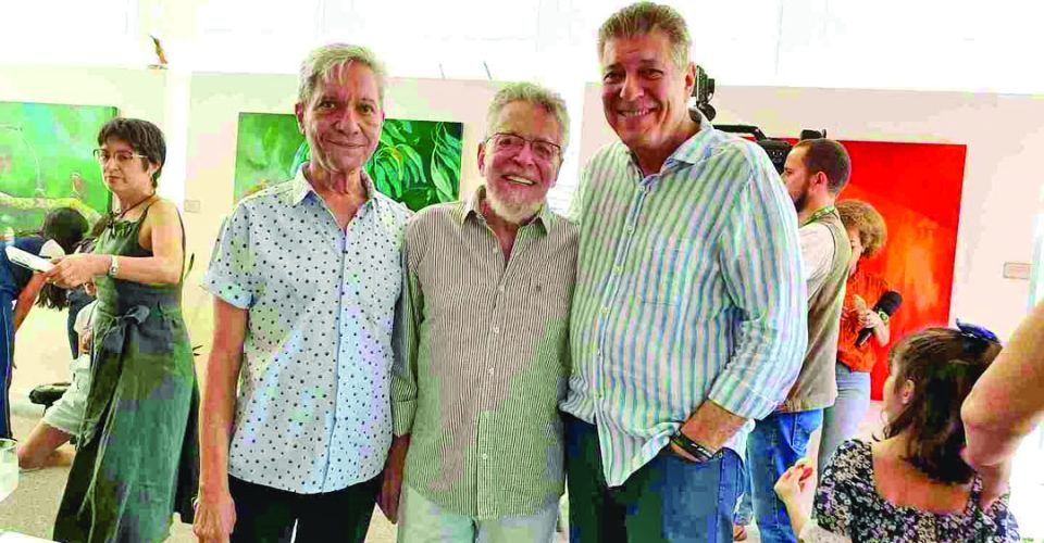 Carlos Marques, Humberto Espídola e o presidenre da ASL, Henrique de Medeiro - Foto: Redes sociais Henrique Medeiros
