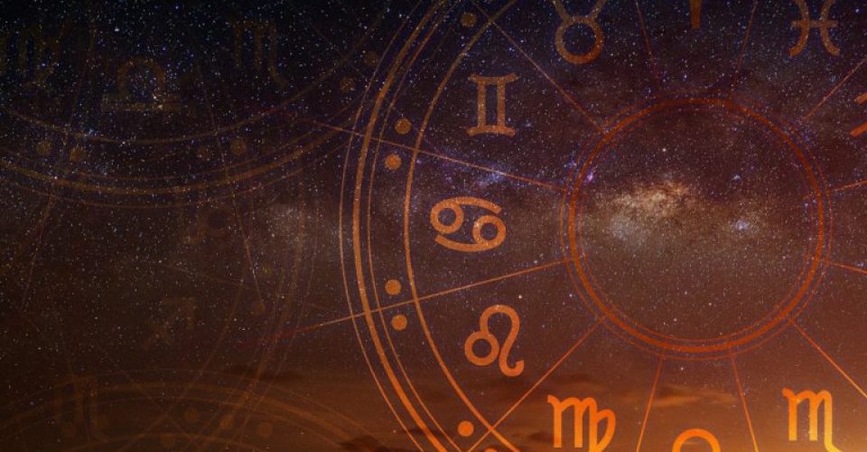 Astrological Zodiac Signs Inside Of Horoscope Circle. Astrology,