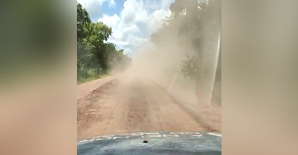 ms-244 corguinho taboco interior mato grosso do sul asfalto pavimentacao poeira estrada via