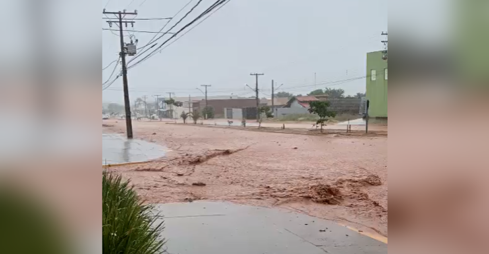 ribas do rio pardo ms mato grosso do sul avenida alagamento alagado chuva