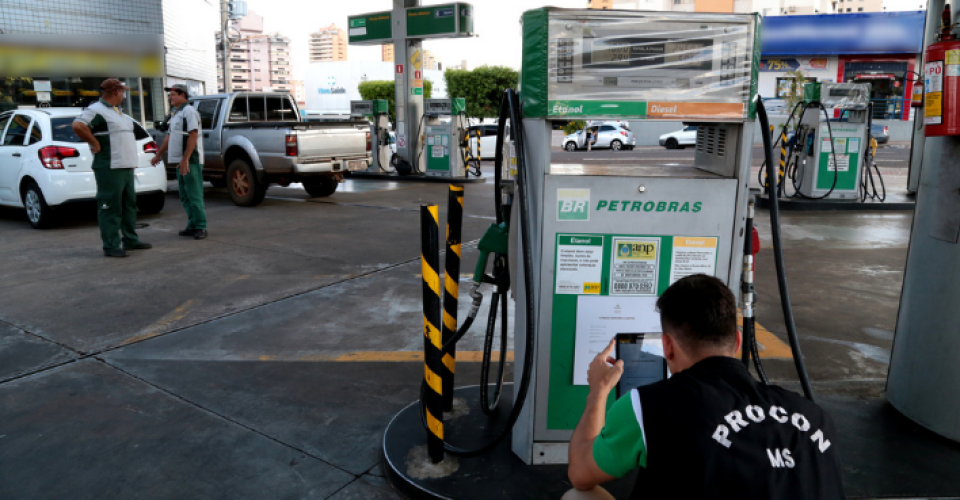 procon ms combustiveis gasolina diesel fiscalizacao postos bombas