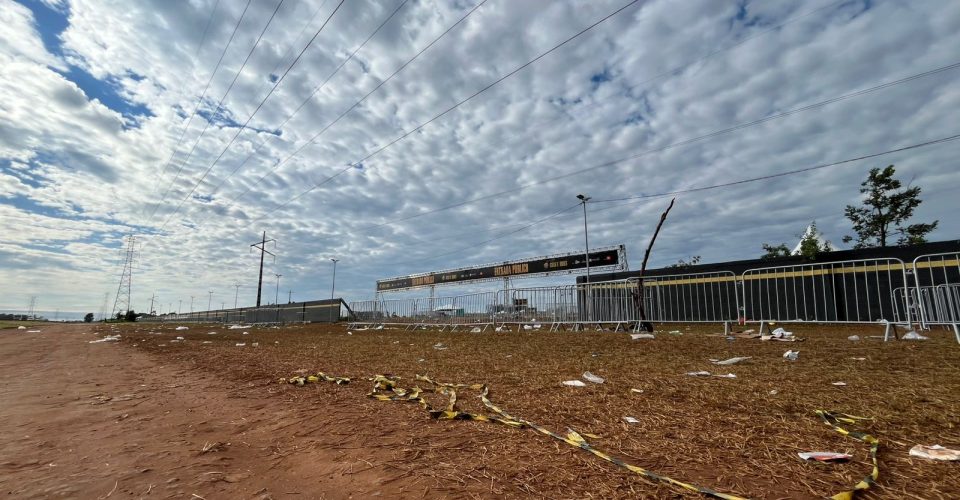 Entrada do Autódromo Internacional de Campo Grande, na manhã desta sexta-feira (10) - Foto: Juliana Aguiar