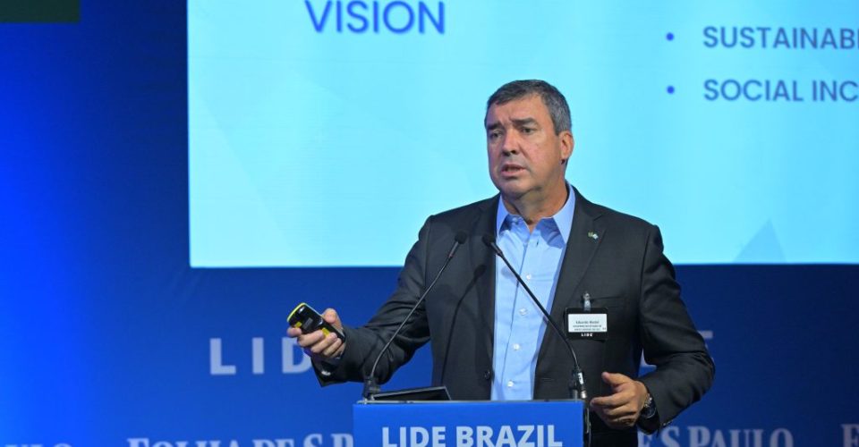 Eduardo Riedel durante o Lide Brazil Conference, em Londres