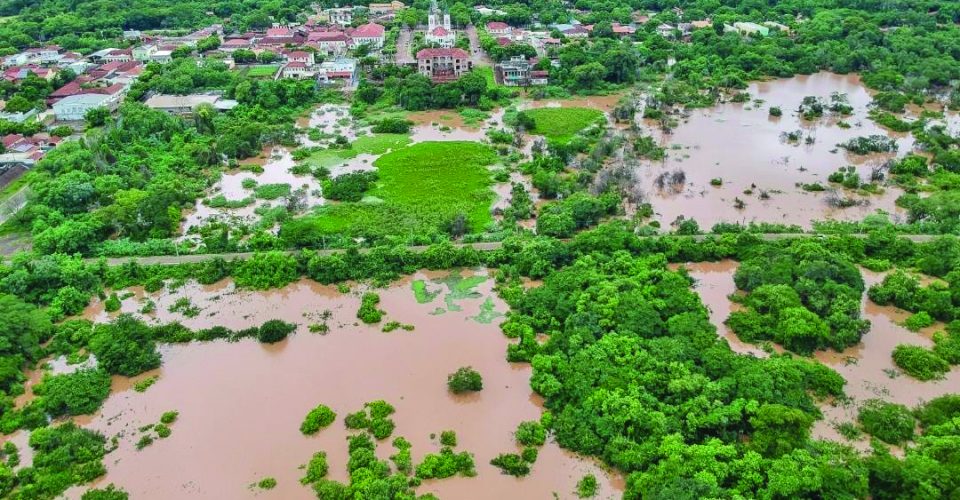 Cidade de 
Corguinho inundada - Foto: @yurimmarinho