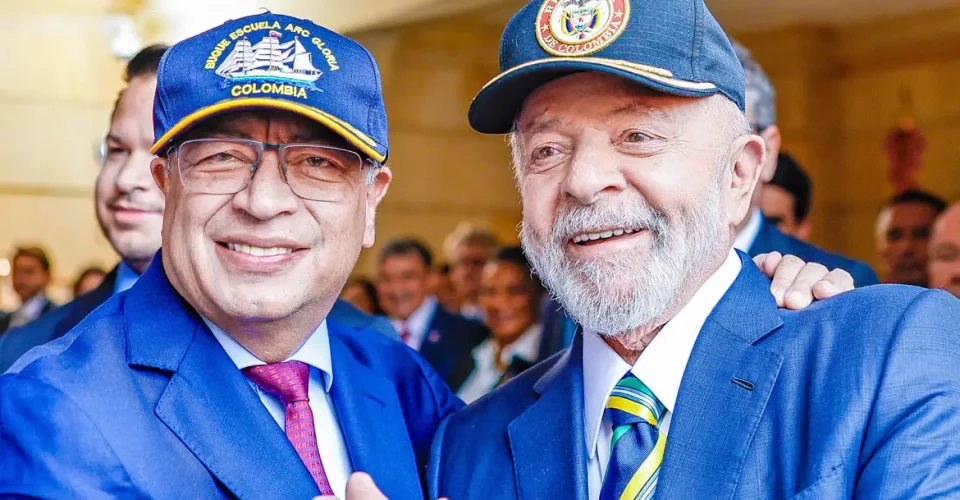 Presidente da Colômbia, Gustavo Petro e Lula - Foto; Ricardo Stuckert/PR