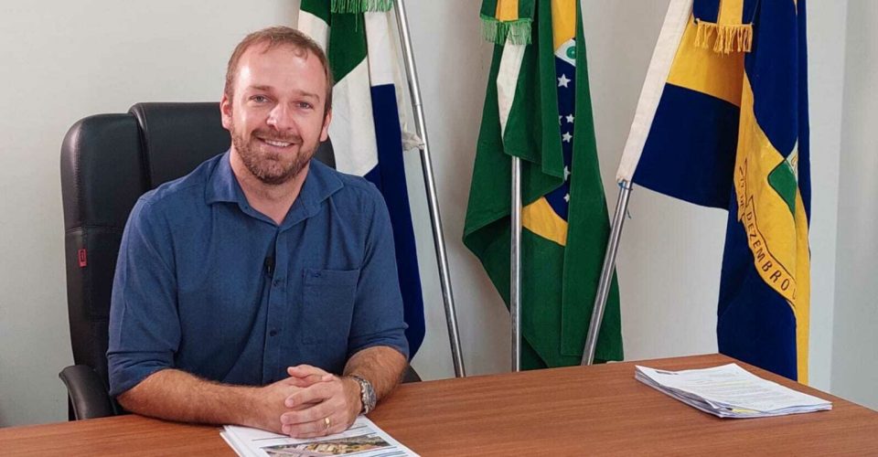 Henrique Wancura Budke, prefeito de Terenos - Foto: divulgação