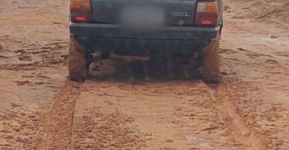 Carro de Uederson após localização pela Polícia Civil. (Divulgação)