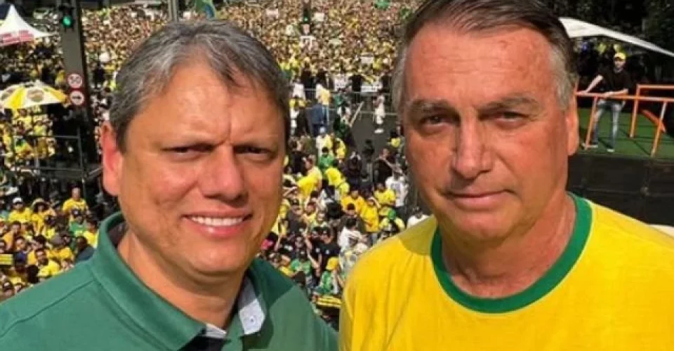 Jair Bolsonaro e Tarcísio de Freitas - Foto: reprodução/redes sociais
