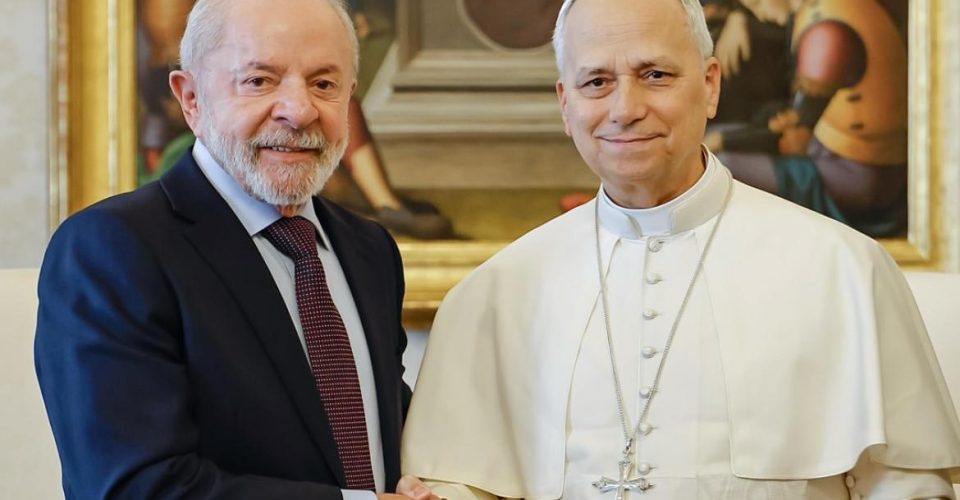 Lula e Papa Leão XIV - Foto: reprodução/redes sociais