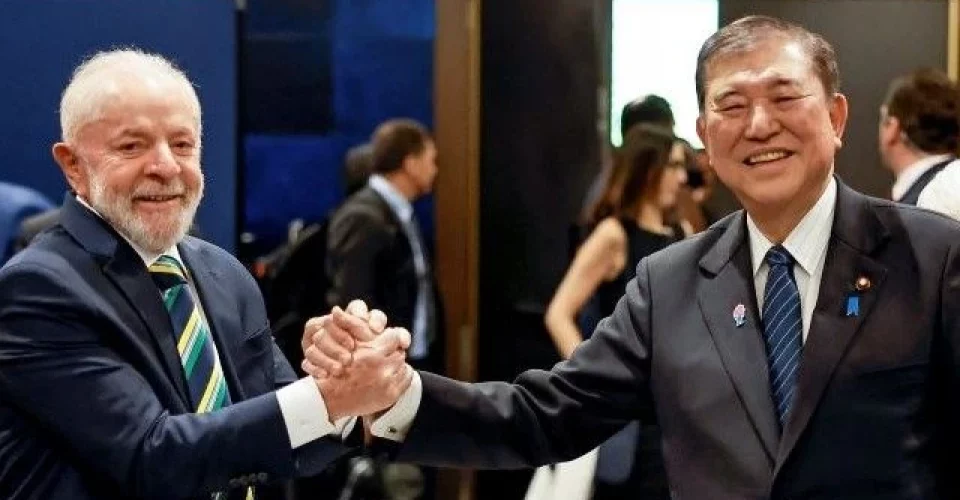 Presidente Lula e primeiro-ministro do Japão, Shigeru Ishiba - Foto: divulgação/Ricardo Stuckert/PR