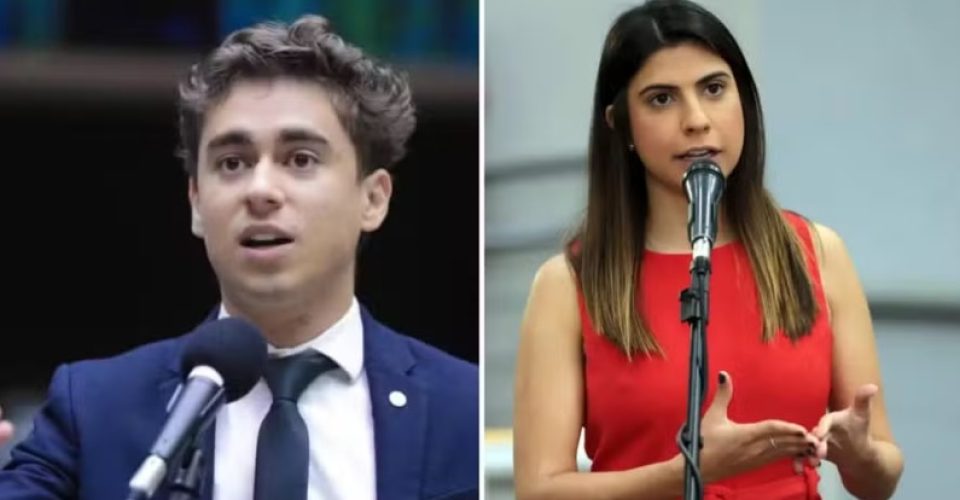 Nikolas Ferreira (PL-MG) e Camila Jara (PT-MS) — Fotos: Vinicius Loures e divulgação