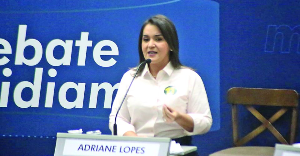 Prefeita Adriane Lopes durante realização de debate

Foto: Arquivo/ Marcos Maluf