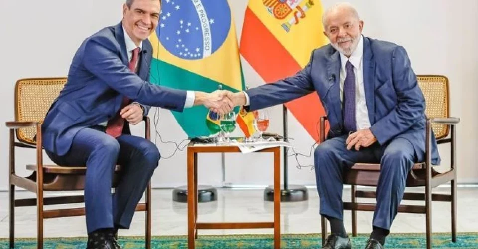 Lula e presidente do governo da Espanha, Pedro Sánchez - Foto: divulgação/Ricardo Stuckert/PR