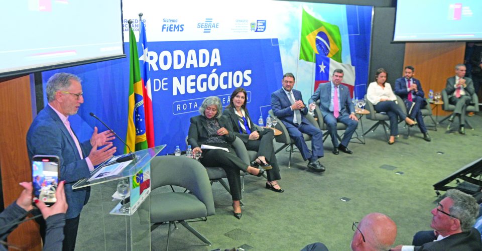 Rodada de negócios entre Brasil e Chile foi realizada na sede da Federação das Indústrias de MS
 - Foto: Nilson Figueiredo