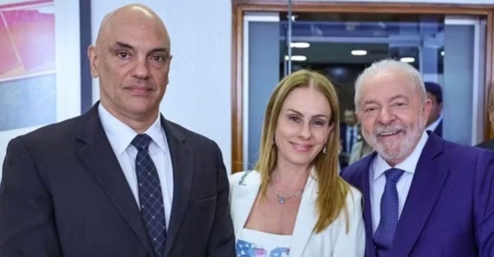 Alexandre de Moraes, Viviane Barci de Moraes e Lula - Foto: reprodução