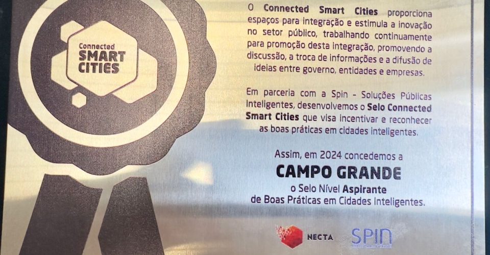 Selo do Connected Smart Cities 2024 - Foto: Divulgação