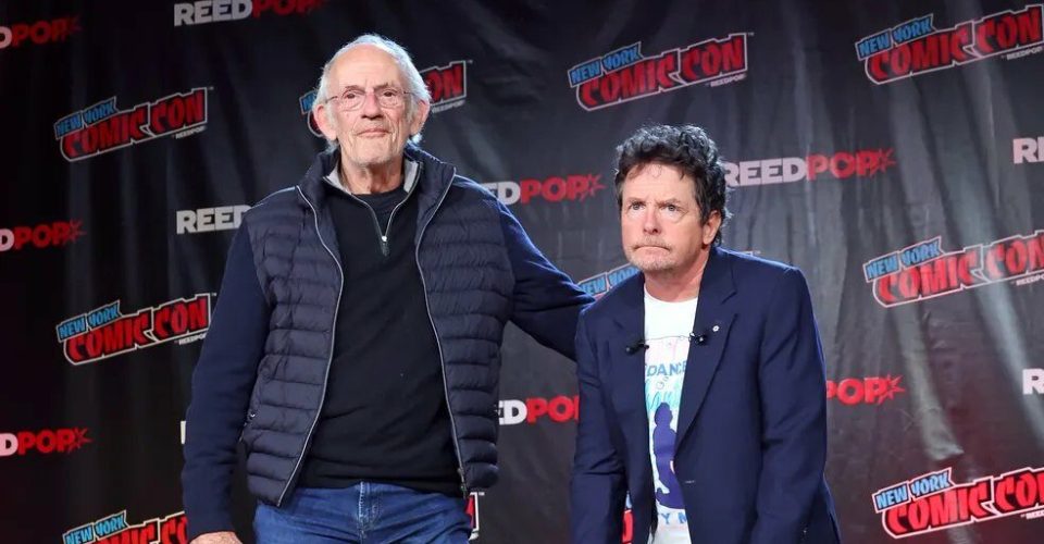 reencontro de volta para o futuro Michael J. Fox Christopher Lloyd,