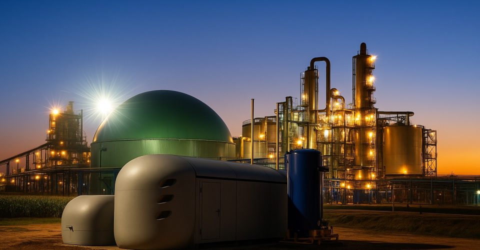 No coração do Brasil, usinas de biometano reforçam o protagonismo de Mato Grosso do Sul na revolução verde nacional. (Imagem/IA)