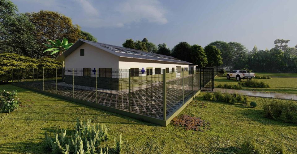 Maquetes ilustrativas das duas UBSI que serão construídas nas aldeias indígenas de Dourados. Foto: Divulgação