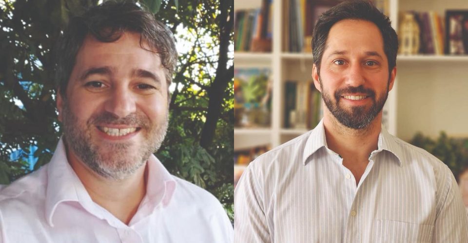 Eliéverson Guerchi Gonzales (esquerda) é Doutor em Educação para a Ciência, Professor e Pesquisador na Uniderp.  Leandro Guimarães Bais Martins (direita) é Doutor em Ciências com ênfase em Hidráulica e Saneamento e Professor da Uniderp.