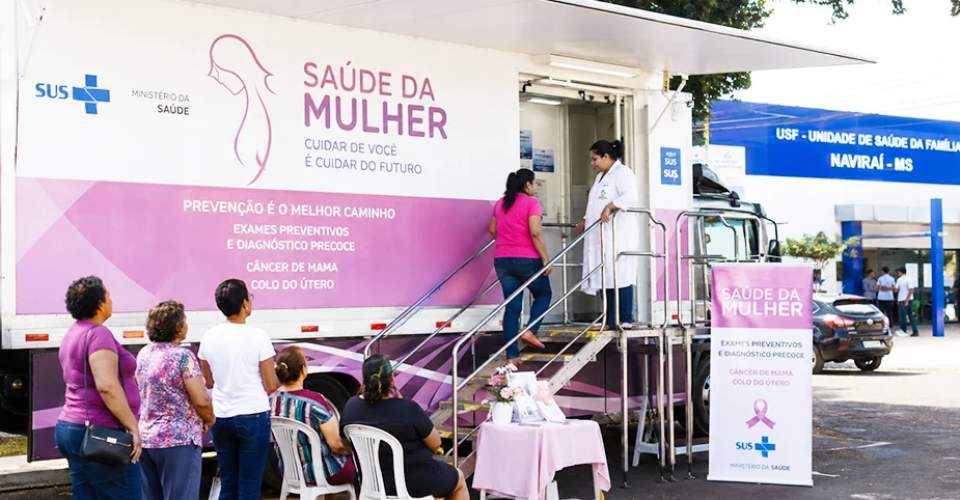 Naviraí recebe carreta do SUS com exames e consultas voltados à saúde da mulher. - Foto: Divulgação