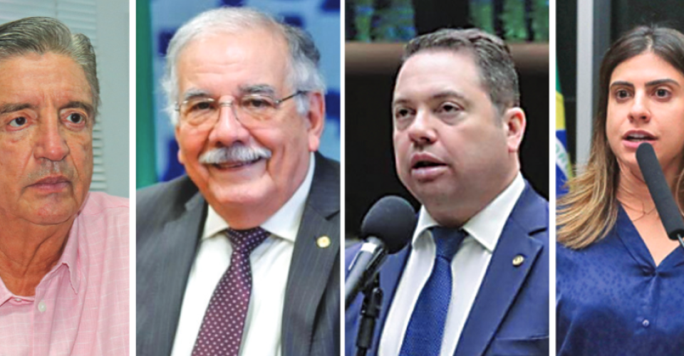 Deputados federais, Dagoberto Nogueira (PSDB), Luiz Ovando (PP), Rodolfo Nogueira (PL) e Camila Jara (PT) - Foto: Arquivo/OEMS/ Divulgação/Nilson Figueiredo/OEMS