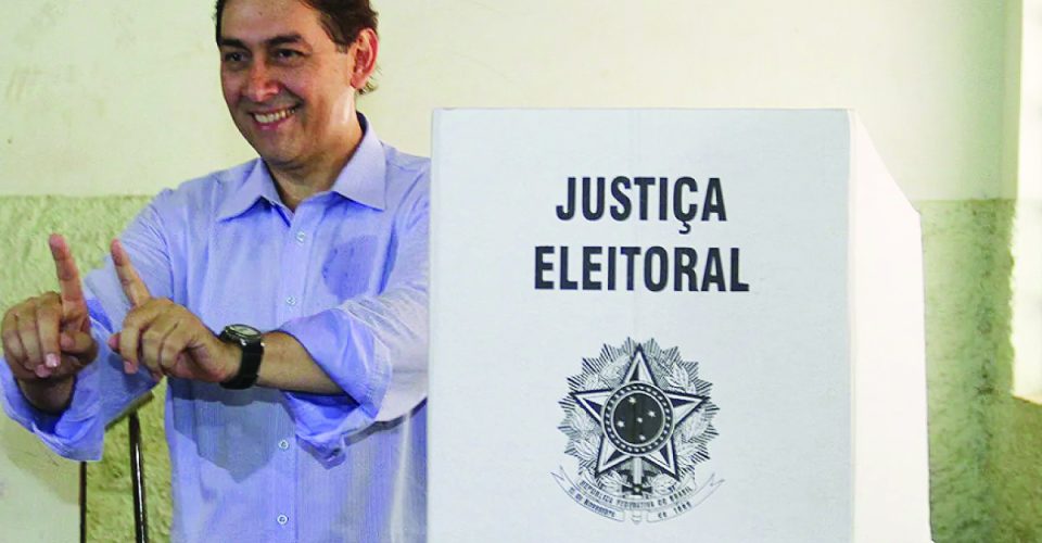 Alcides Bernal durante a eleição de 2012, que o elegeu a prefeito de Campo Grande.| Reprodução