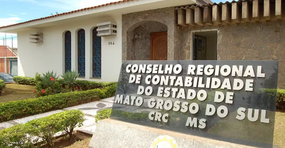 Fachada do Conselho Regional de Contabilidade de MS — Foto: Divulgação