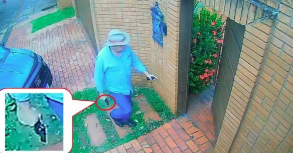 Bernal entrou na casa com a arma na mão - Foto: reprodução