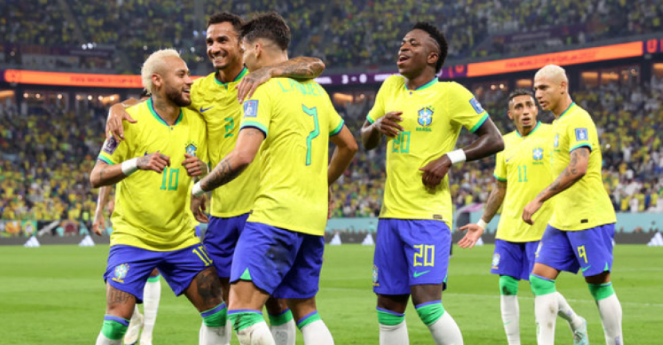 Comemoração de gol dos jogadores da seleção brasileira de futebol - Foto: divulgação