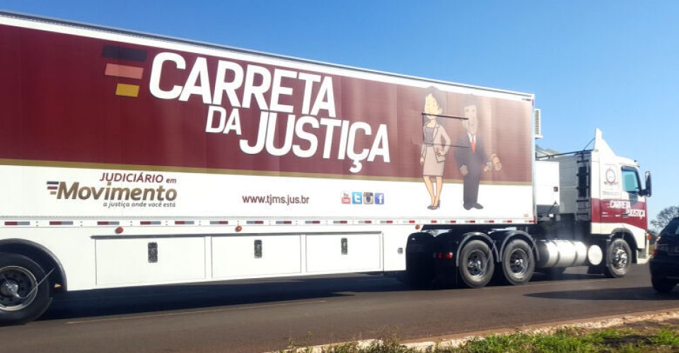 carreta da justica tj-ms interior estado mato grosso do sul municipios servicos gratuitos caminhao tribunal de justica