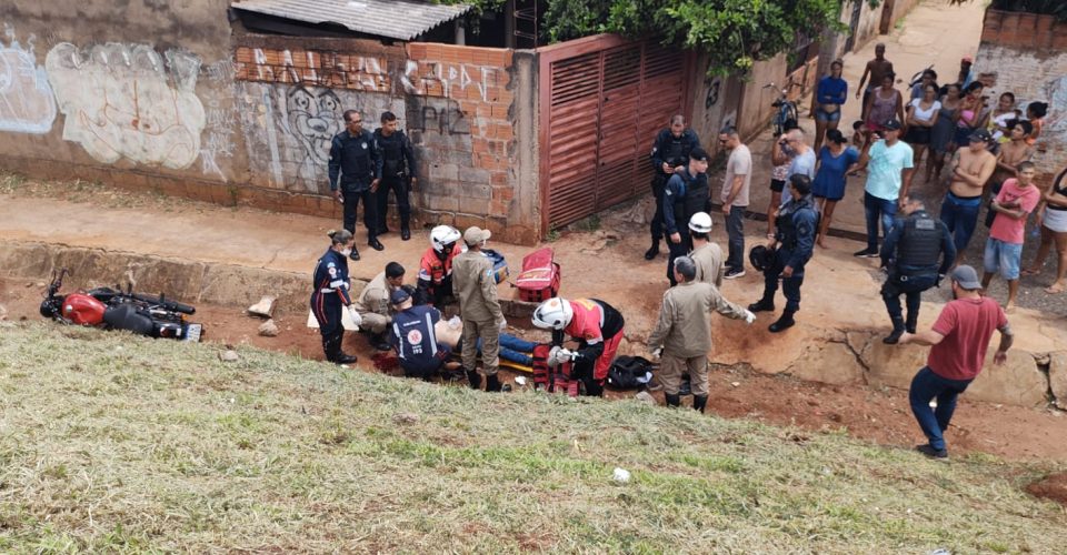 acidente moto pm policial militar ernesto geisel vala 9 metros buraco coma santa casa