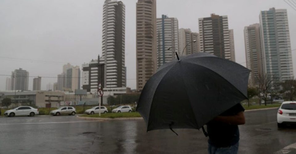 guarda-chuva chuva previsao tempo clima pancada campo grande ms