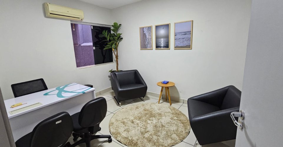 Uma das salas de atendimento psicológico da Clínica-Escola de Psicologia da Faculdade Insted