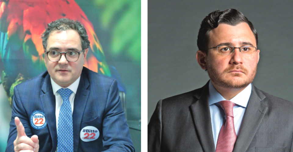 Candidatos a presidente da OAB/MS, Bitto Pereira e Lucas Rosa