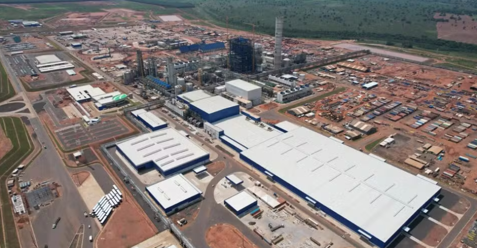 Megafábrica em Ribas do Rio Pardo (MS) — Foto: Suzano/Reprodução