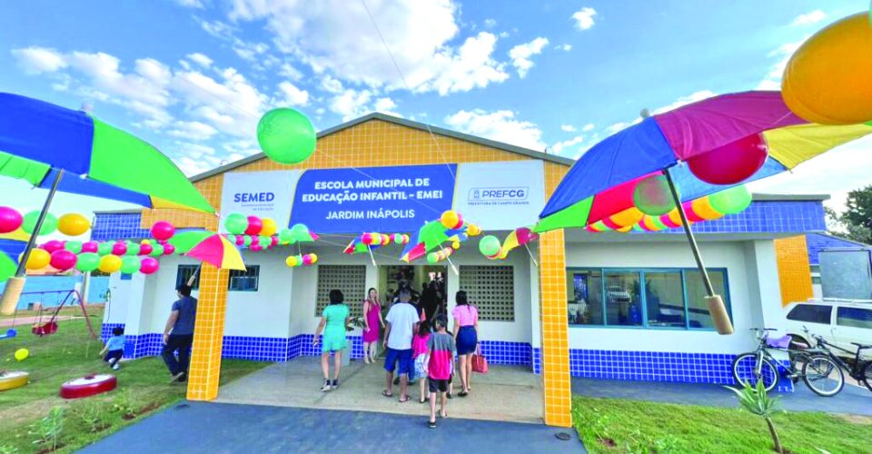 Emei do Jardim Inápolis foi entregue em julho e será acompanhada de novas obras para criança

Foto: Divulgação-PM