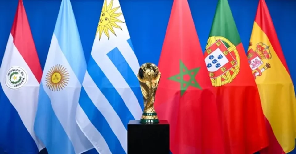 Copa do Mundo de 2030 terá sede tripla em Portugal, Espanha e Marrocos, mas também com jogos na América do Sul — Foto: Divulgação/Fifa