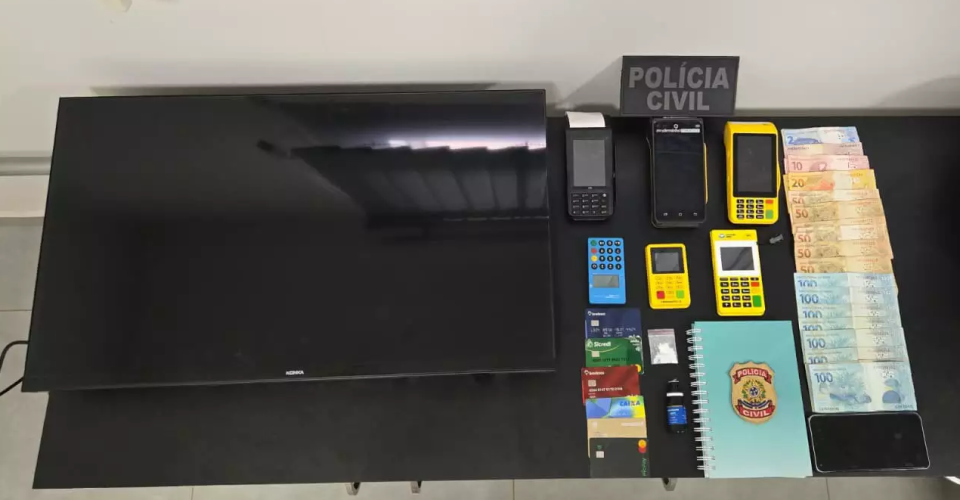 Materiais apreendidos com mulheres - Foto: Divulgação