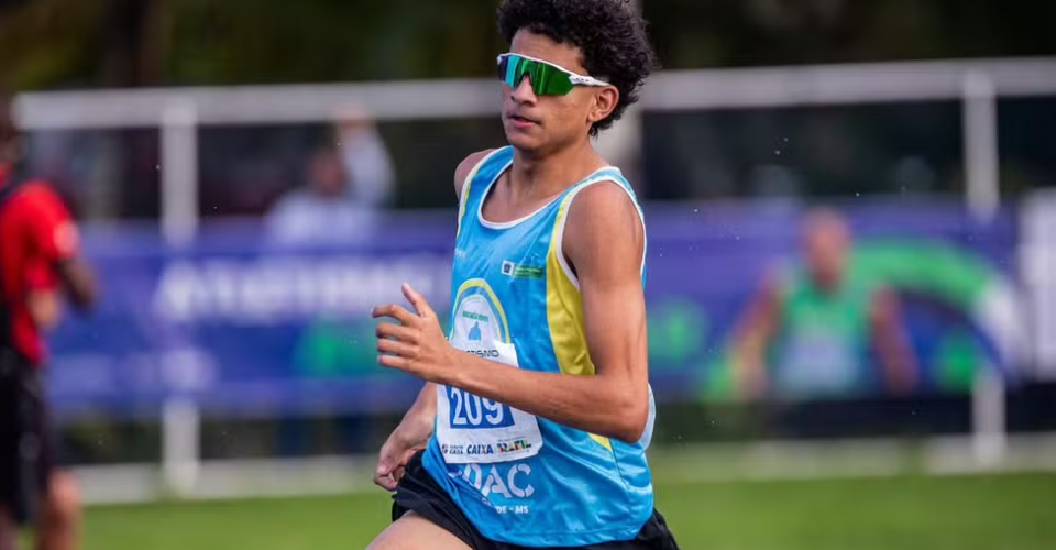 Max Alves da Silva, atleta de MS, 800 metros — Foto: Gustavo Alves/CBAt