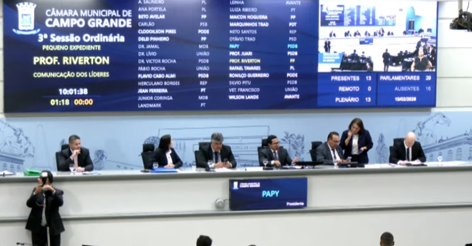 Foto: Reprodução/Câmara Municipal de CG