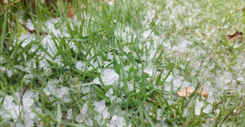 Foto: Temporal foi seguido de ventos, fortes chuvas e queda de granizo/Vilson Nascimento