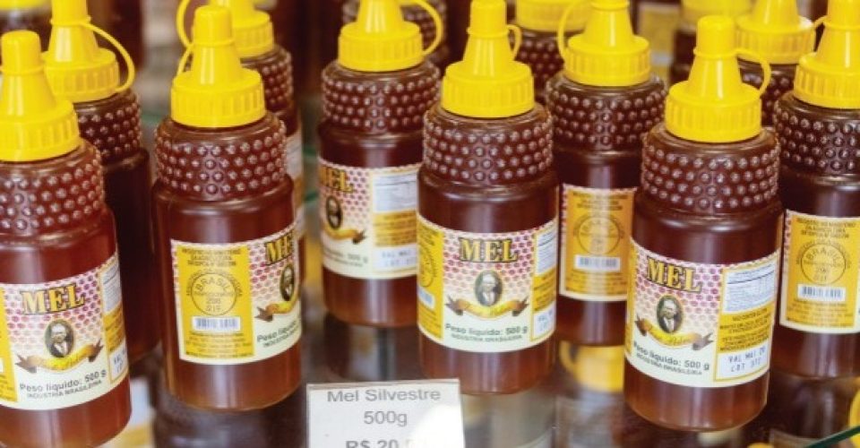 Pote de 500g do
mel silvestre é
vendido por R$ 20 (Foto: Cayo Cruz)