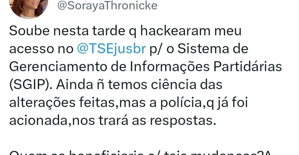 soraya denuncia hakers