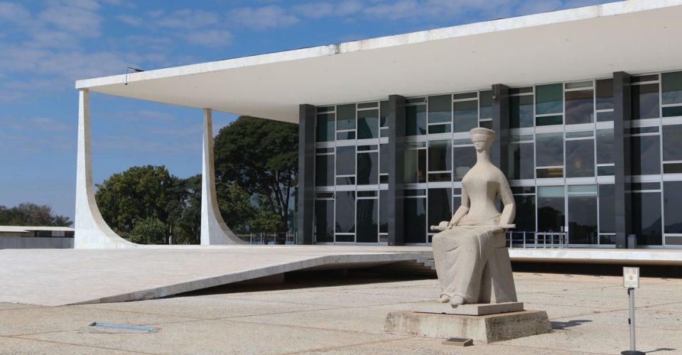 Palácio do Supremo Tribunal Federal na Praça dos Três poderes em Brasília