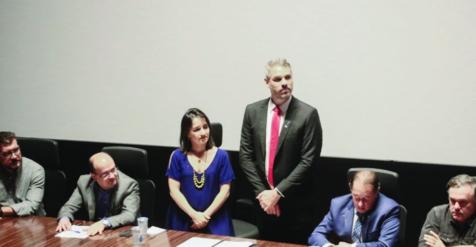 Foto: Posse de Tiago Botelho
como suprintendente
acontece no auditório do
Bioparque Pantanal/Marcos Maluf