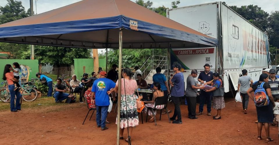 Carreta de Justiça atende propulação indígena