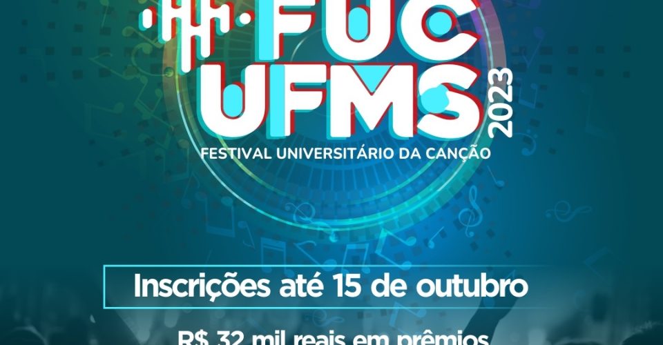 Inscrições o Festival de música da UFMS foi prorrogado